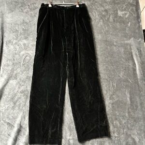 Elegant Velvet Straight Leg Pants